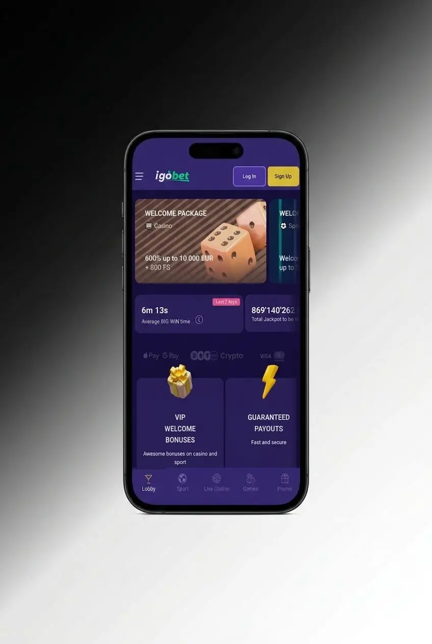 Inloggen via de Igobet app