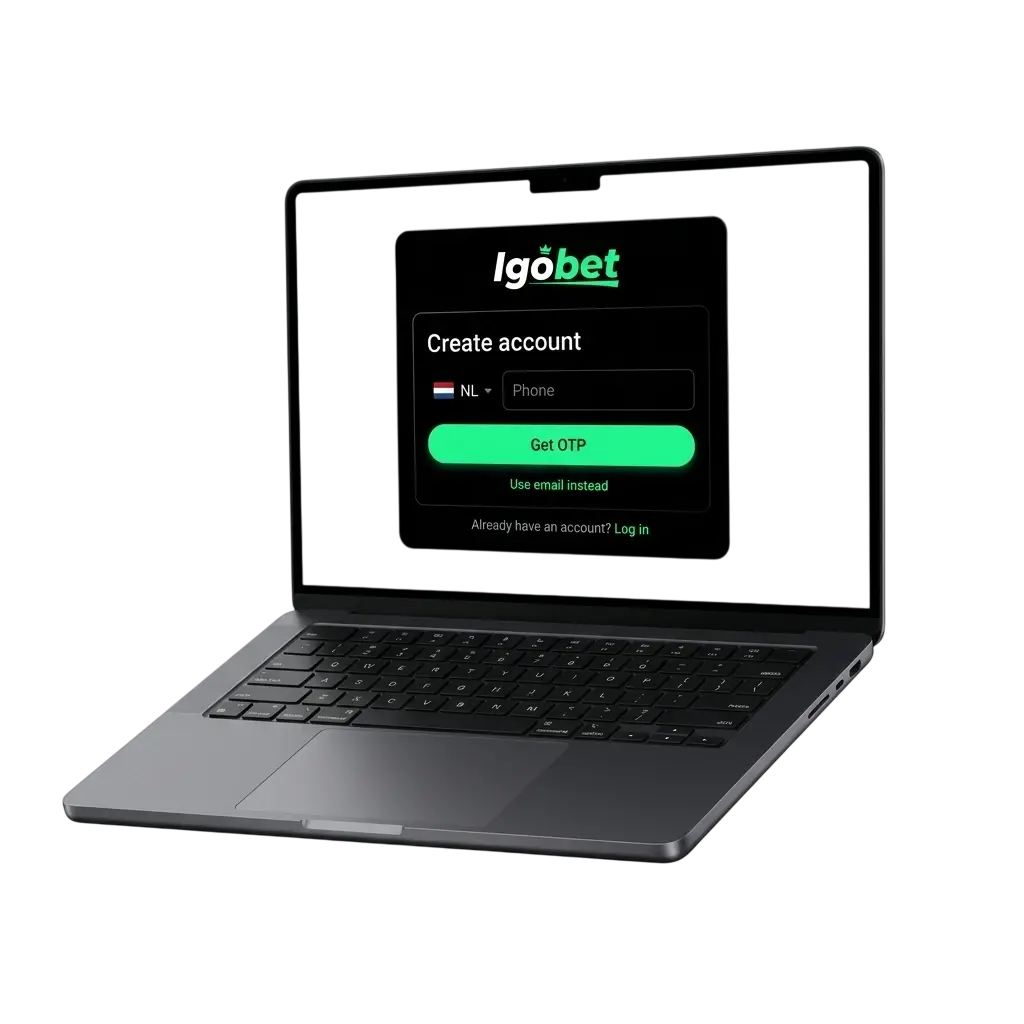 Igobet casino en sportsbook registratie