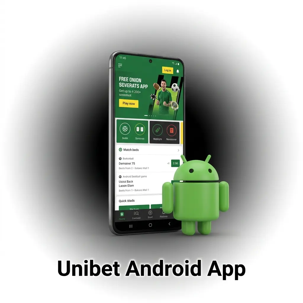 Unibet Android-app op een smartphone